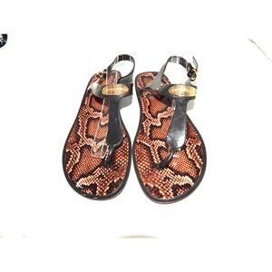 Michael Kors Thong Plate Jelly Sandals Size 10 Water Sandal